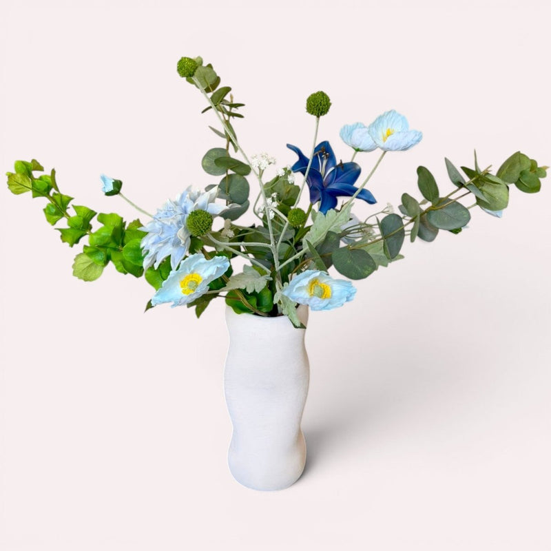 Kunstbloemen Boeket Green Ocean Real Touch Zijden Bloemen