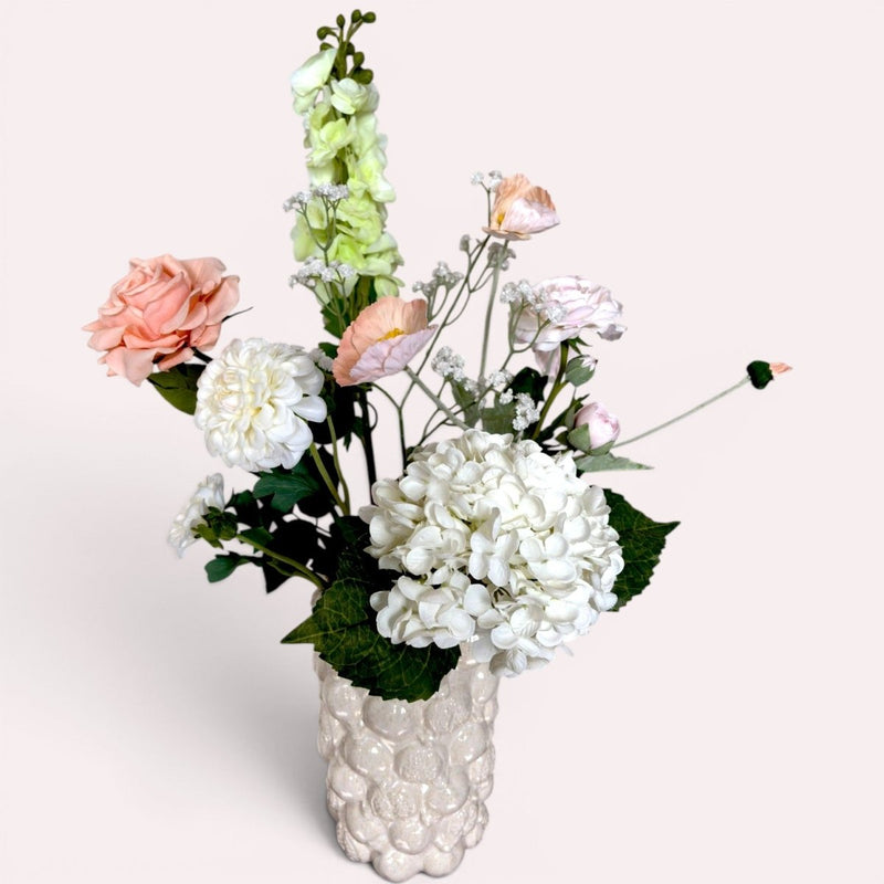 Kunstbloemen Boeket White Lake Real Touch Zijden Bloemen